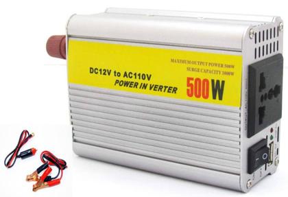 Imagem de Inversor Conversor Transformador 500W De Potência 12V-110V