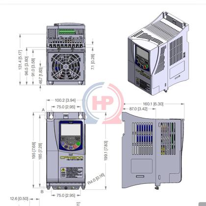Imagem de Inversor de Frequência Weg CFW500 Trifásico 5CV 220VCA 16A