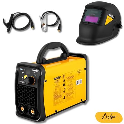 Imagem de Inversor de Solda IM 125 Com Máscara Automática, 120 A, 127V-220V - Vonder