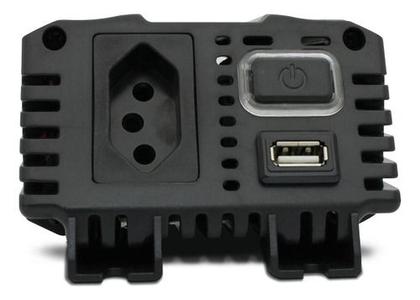 Imagem de Inversor De Tensão 400W 12v P/ 110V/220V Conversor de energia Entrada Usb Tech One