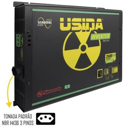 Imagem de Inversor de Tensão Senoidal Usina Inverter 2500W 24 Volts 120V