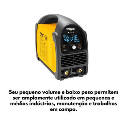 Imagem de Inversor para solda com eletrodo e TIG, com display LED, bivolt 127V e 220V , RIV 228, Vonder - 6878228000