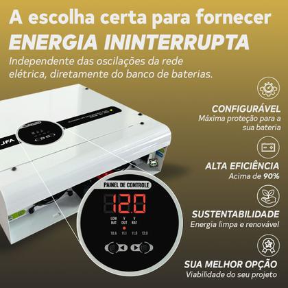 Imagem de Inversor Solar Tensão Senoidal Energia 1000W 12V P/ 220V JFA