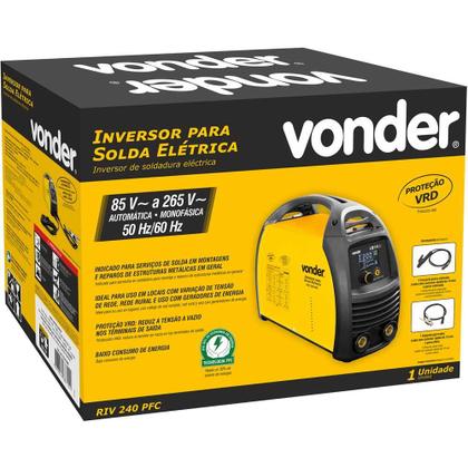Imagem de Inversor Solda Com Eletrodo Display 265 V Monofásico Vonder