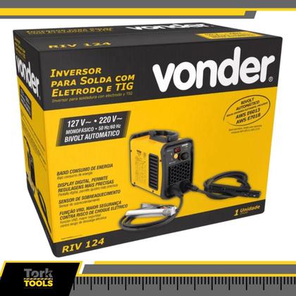 Imagem de Inversor Solda Eletrodo Tig 120a Bivolt Mono Riv124 Vonder