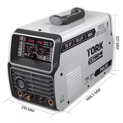 Imagem de Inversor Tork 250 Amperes (Tig/eletrodo) ACDC Pulsado 220v