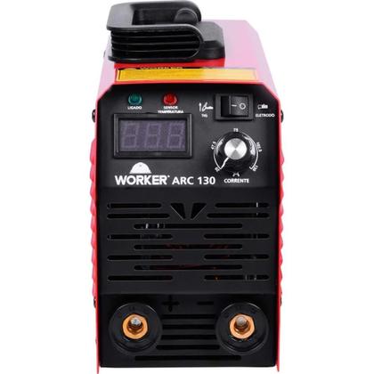 Imagem de Inversora de Solda TIG ARC130A com Porta Eletrodo Bivolt Worker