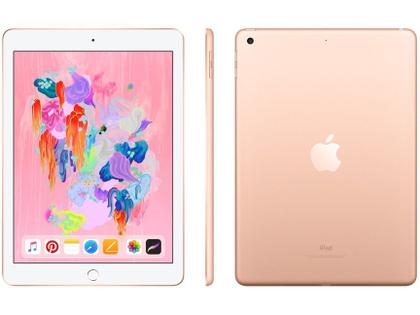 iPad 9,7” 6ª Geração Apple Wi-Fi 128GB - Dourado - Apple iPad