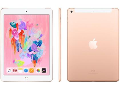 iPad 9,7” 6ª Geração Apple Wi-Fi + Cellular 32GB - Dourado - Apple