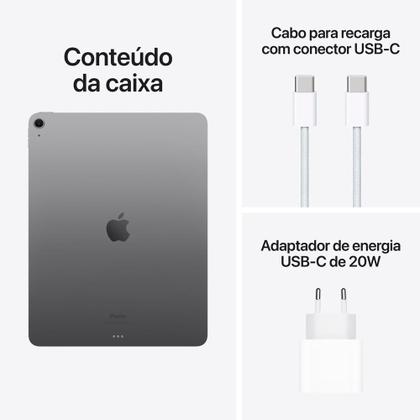 Imagem de iPad Air 13" M2, 6ª geração, Wi-Fi + Cellular, 256GB - Roxo