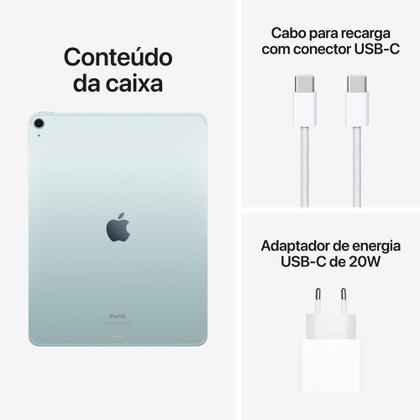 Imagem de iPad Air 13" M2, 6ª geração, Wi-Fi + Cellular, 512GB - Azul