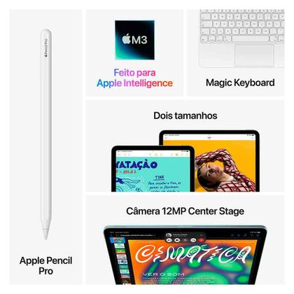 Imagem de iPad Air Apple Processador M3 (11", Wi-Fi, 1TB) - Branco