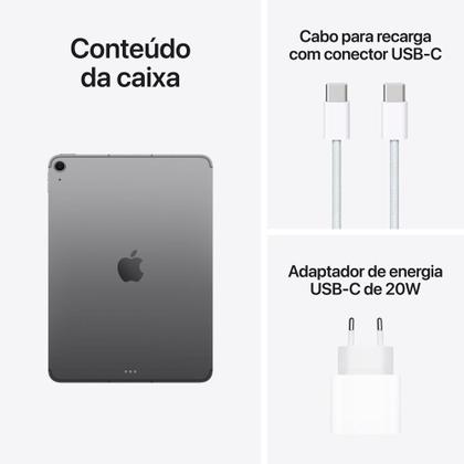 Imagem de iPad Air de 11 polegadas Wi-Fi + Cellular de 256 GB - Cinza-espacial (M4)