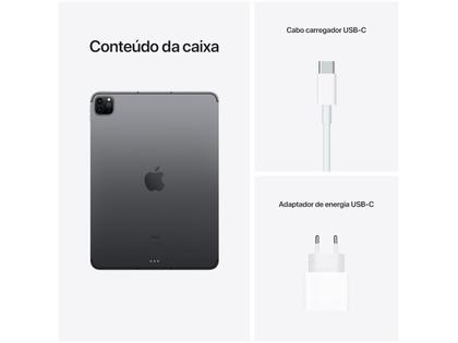 iPad Pro 11” Apple M1 Wi-Fi + Cellular 2T - Cinza-espacial - Apple