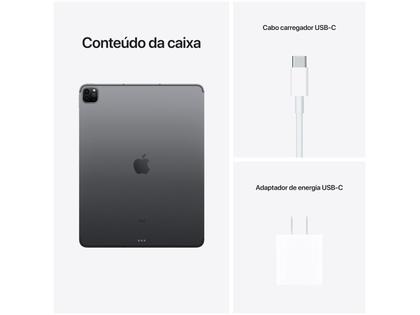 iPad Pro 12,9” Apple M1 Wi-Fi + Cellular 256GB - Cinza Espacial