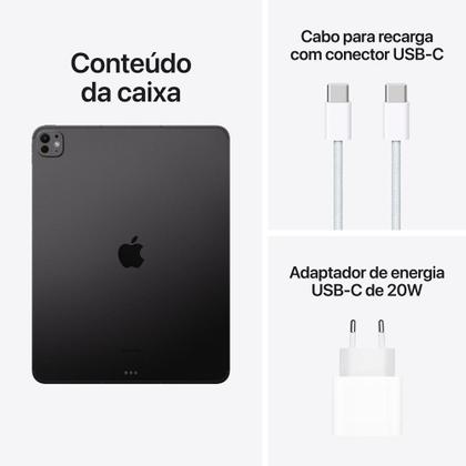 iPad Pro de 13 polegadas Wi-Fi + Cellular 512GB com vidro