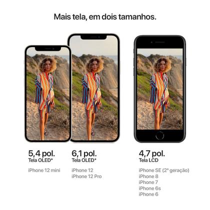 iPhone 12 64GB - Preto - Apple - iPhone 12 - Magazine Luiza
