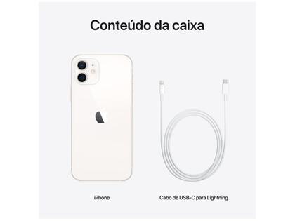 iPhone 12 Apple 64GB Branco 6,1” Câm. Dupla 12MP - iOS - iPhone 12