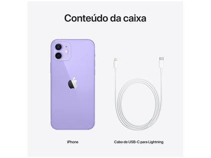 iPhone 12 Apple 64GB Roxo Tela 6,1” 12MP iOS - iPhone 12
