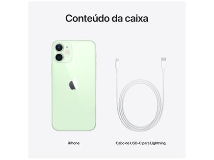 iPhone 12 Mini Apple 256GB Verde 5,4” - Câm. Dupla 12MP iOS