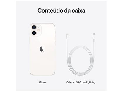 iPhone 12 Mini Apple 64GB Branco 5,4” - Câm. Dupla 12MP
