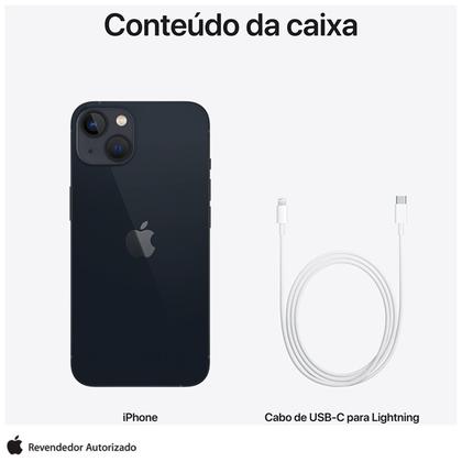 iPhone 13 Apple (128GB) Meia-noite, Tela de 6,1