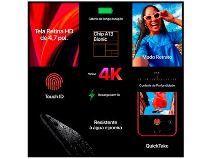 Apple iPhone SE(PRODUCT(RED)) 本体 iPhone SE Apple 128GB (PRODUCT)RED 4,7” 12MP iOS - iPhone