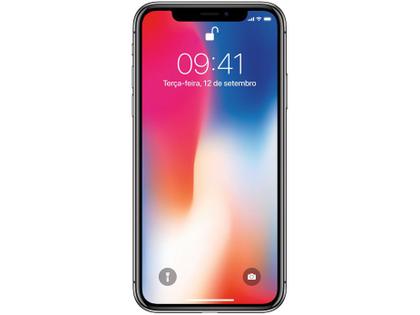 iPhone X Apple 256GB Cinza Espacial 4G Tela 5,8” - Retina Câm 12MP