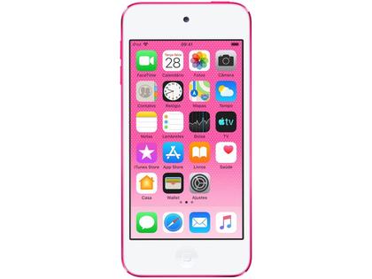 iPod Touch Apple 128GB Rosa - Resolução Câmera iSight 8MP - MP3