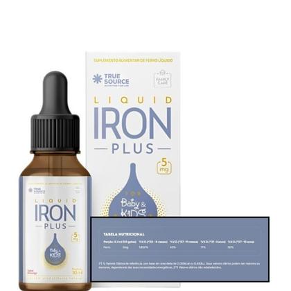 Imagem de Iron Plus Liquido Baby & Kids Ferro , 30 ml em gotas True Source 