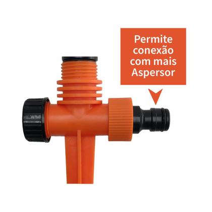 Imagem de Irrigador Aspersor de Impulso Setorial 360 Jardim Force Line