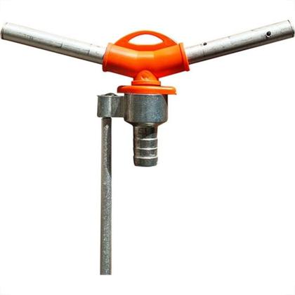 Imagem de Irrigador Garden Giratorio 1/2'' 2Hastes Aluminio Com Suporte 13705E