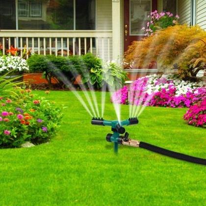 Imagem de Irrigador Giratório 360 Automático Aspersor Potente 5x Pcs