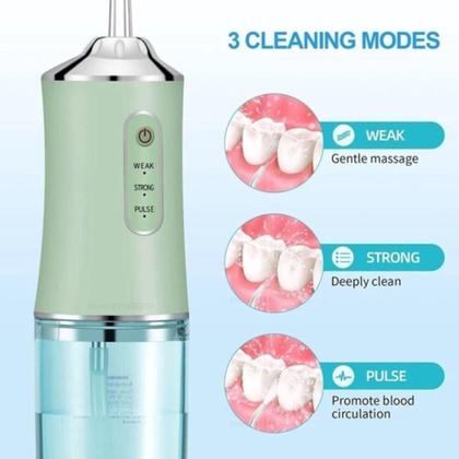 Imagem de Irrigador Oral Bucal Portátil Limpeza Profunda Water Flosser