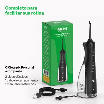 Imagem de Irrigador Oral Clearpik Personal 280ml Recarregável Multi Saúde - HC560