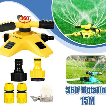 Imagem de Irrigador rotativo automático de jardim De 360 Graus ajustáveis De Grande Área De Cobertura Para Irrigação De Vilas Jard