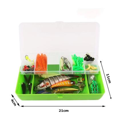 Imagem de Isca Artificial Kit Pescaria Estojo Alicate Anzol Caixa Organizadora Multiuso Pesca Rio Acude Lago Mangue Mar Pesca