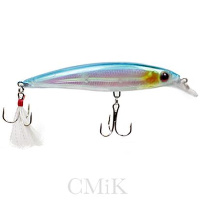 Imagem de Isca Artificial Meia Água Estilo JERKBAIT 9cm Com Penacho