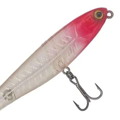 Imagem de Isca Artificial para Pesca Jackall Lakepolice Bonnie 95 9,5cm 12,6g Red Head Skelton