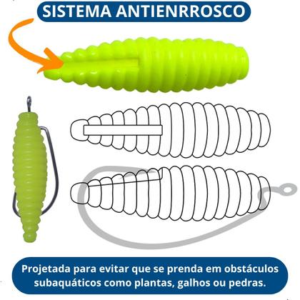 Imagem de Isca Artificial Soft Charutinho Maluco Cart. 3pçs
