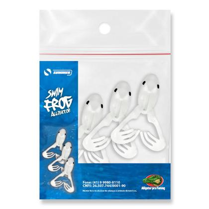 Imagem de Isca Artificial Soft Criatura Para Traira Swin Frog Cart.3pç