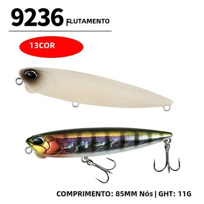 Imagem de Iscas de Pesca Topwater 85mm 11g - Minnow Formato Lápis para Robalo