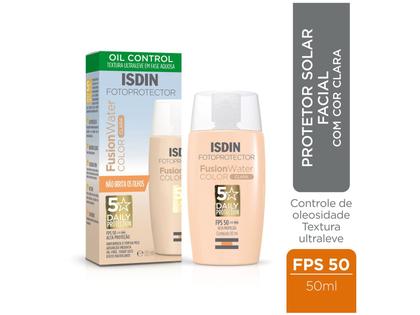 Imagem de ISDIN Protetor Solar Facial Fusion Water Magic Color FPS50