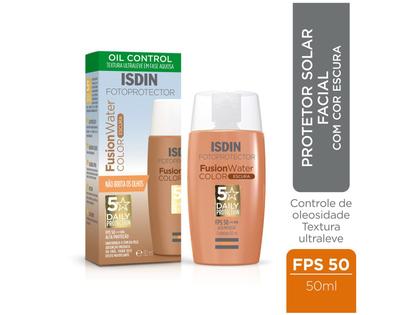Imagem de ISDIN Protetor Solar Facial Fusion Water Magic Color FPS50