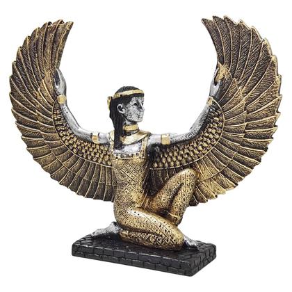 Imagem de Isis Deusa Egípcia Amor Asa Aberta Estatueta De Resina 21 cm