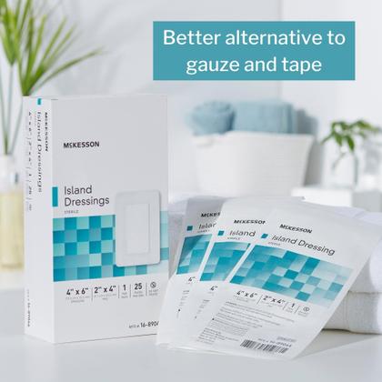 Imagem de Island Dressing McKesson Sterile 10 cm x 15 cm 25 unidades