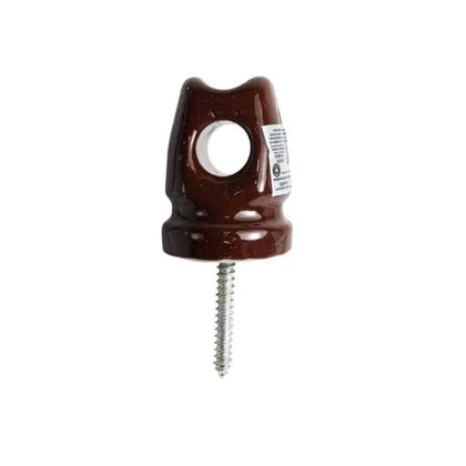 Imagem de Isoladores de Porcelana T Pimentão 5472mm Foxlux para Instalações Elétricas Aéreas Kit 5 Unidades