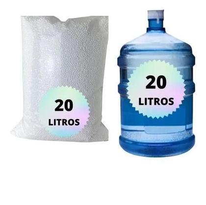 Imagem de Isopor Bolinha Perola Para Artesanato Enchimento Puff 20 Lt