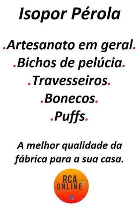 Imagem de Isopor Bolinha Perola Para Artesanato Enchimento Puff 45 Lt