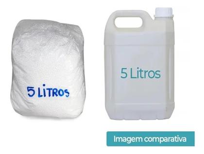 Imagem de Isopor Bolinha Perola Para Artesanato Enchimento Puff 5 Lt